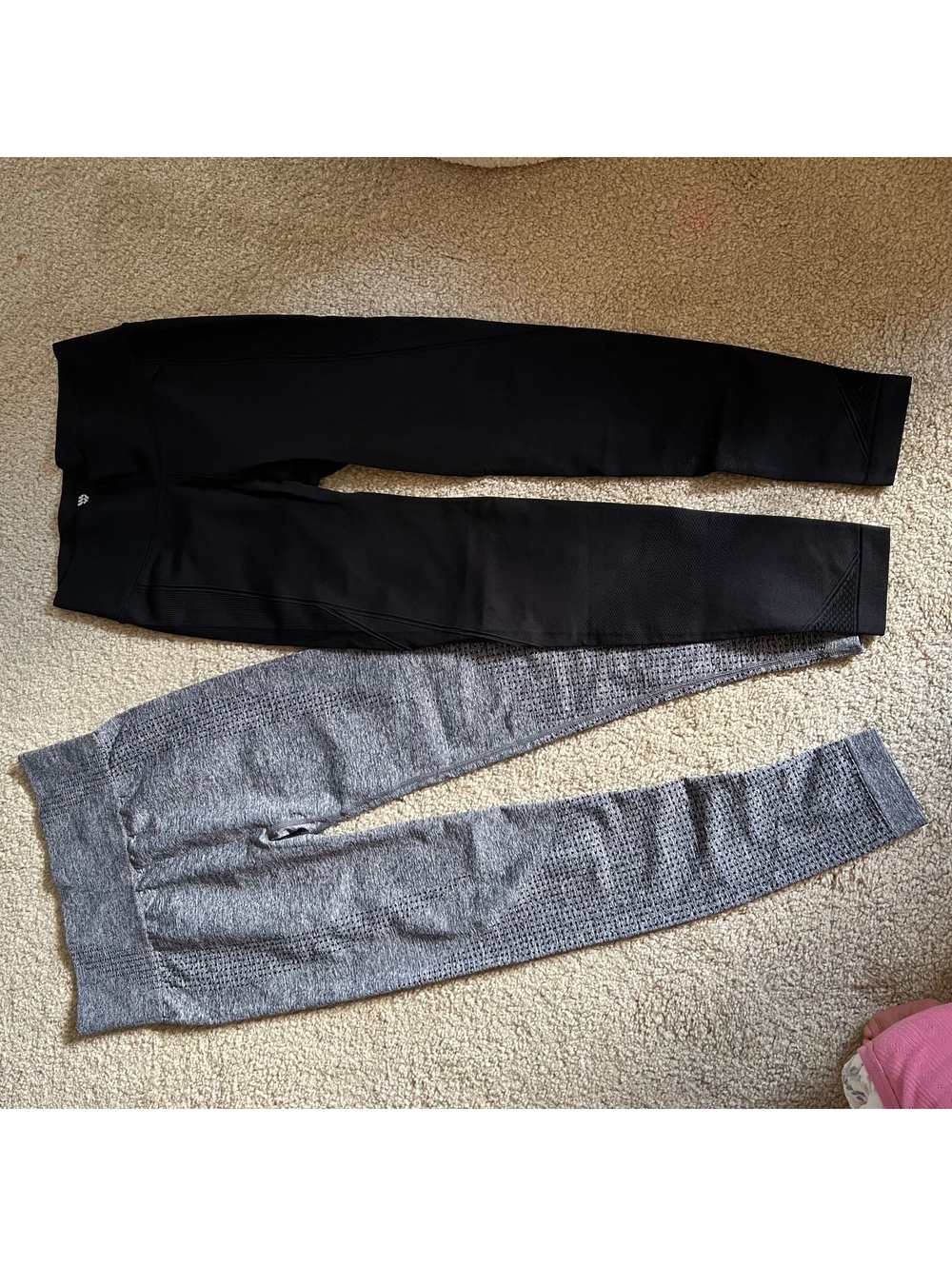 Workout Leggings Bundle - Gray, Black, Sage, and Perriwinkle Size Small - Picture 4 of 5